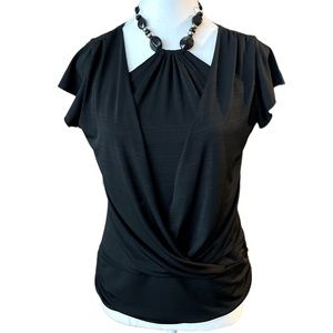 BCX Y2K Layered Top w/ Built in Necklace